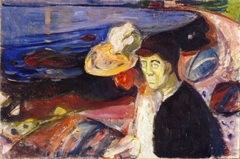 Man and Woman on the Beach by Edvard Munch