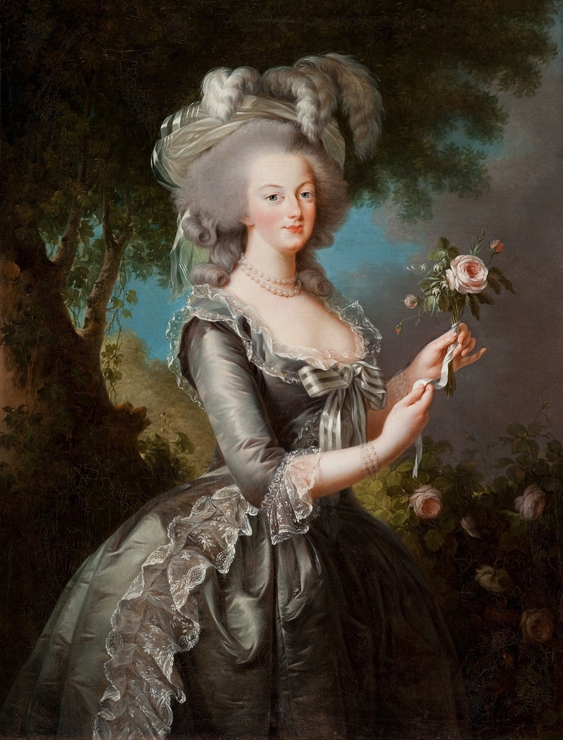 Marie Antoinette with a Rose