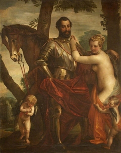 Mars and Venus with Cupids and a Horse (after Veronese) by Anonymous