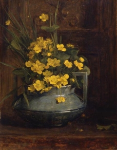 Marsh Marigolds - Sir George Reid - ABDAG003941 by George Reid