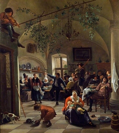 Merrymaking in a Tavern by Jan Steen