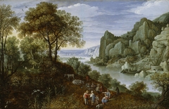 River Landscape with Mining by Martin Rykaert