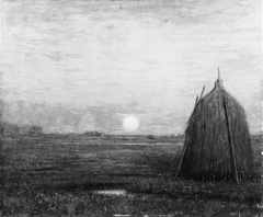 Moonrise at Sunset by Dwight William Tryon