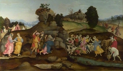 Moses brings forth Water out of the Rock by Anonymous
