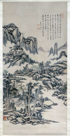 Mountain and River Landscape