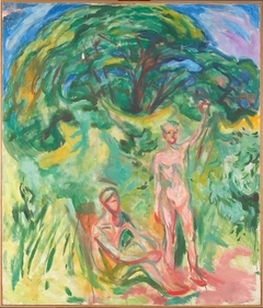 Naked Men in the Woods by Edvard Munch