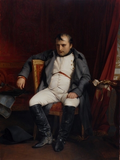 Napoléon Bonaparte abdicated in Fontainebleau by Paul Delaroche