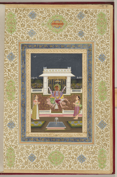 Narasimha, the fourth incarnation of Vishnu. by Indian School