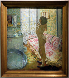 Nude against the light by Pierre Bonnard