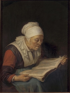 Old Woman Reading a Book