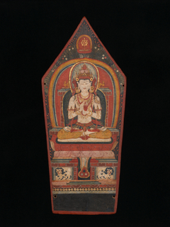 Panel from a Buddhist Ritual Crown Depicting Vairocana by Anonymous