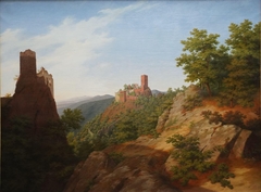 Paysage avec les châteaux du Girsberg et de Saint-Ulrich by Henri Lebert