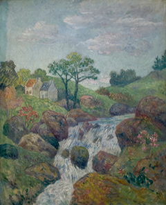 Paysage breton, Vitré by Ernest de Chamaillard