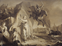 Perseus and Andromeda. Allegory of the liberation of the Netherlands by Prince Frederik Hendrik by Pieter Symonsz Potter
