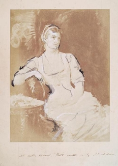 Photograph of Portrait of Mrs Kennard by Millais, from an album compiled by Sir John Everett Millais - Rupert Potter - ABDAG012314 by Rupert William Potter