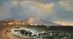 Port of Malaga by Manuel Barrón y Carrillo