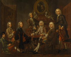 Portrait of a Group of Gentleman, with the Artist by Francis Hayman