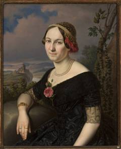Portrait of a lady by Antoni Murzynowski