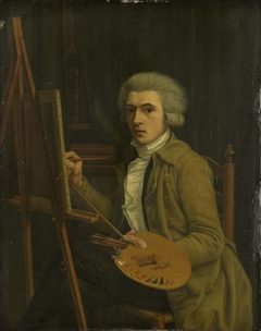 Portrait of a Painter, probably the Artist himself by Willem Uppink