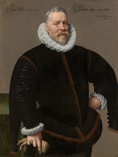 Portrait of an An Unknown Man, aged 56 by Frans Pourbus the Younger
