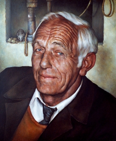 Portrait of an old man by Laura van den Hengel