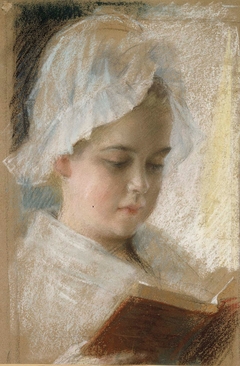 Portrait of Berta Edelfelt, study by Albert Edelfelt