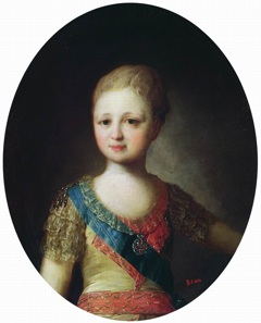 Portrait of Grand Duke Alexander Pavlovich in Childhood by Fyodor Rokotov