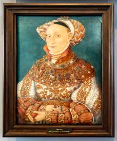 Portrait of Hedwig Jagiellon (1513–1573). by Hans Krell