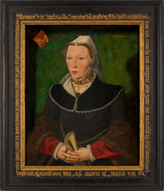 Portrait of Josiene van Putten (1528-1554), echtgenote van  Cornelis van Campene by Gent Zuidelijke Nederlanden