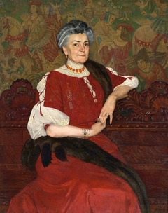 Portrait of Mrs Herse. by Edward Okuń