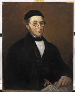 Portrait of Samuel Juda Oppenheim (1785-1873) by Jozef Israëls