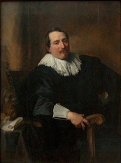 Portrait of the painter Theodor Rombouts by Anthony van Dyck