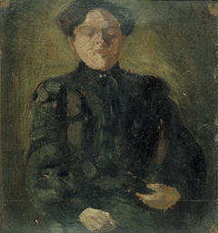 Portret van Agnita Feis by Theo van Doesburg