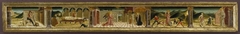 Predella with Annunciation and Scenes from the Lives of Four Saints