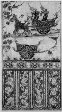 Prince Vessantara Gives Away His Chariot: Scene from a Vessantara Jataka by Anonymous