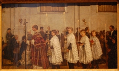 Procession in the Old-Catholic Church, The Hague by Isaac Israels