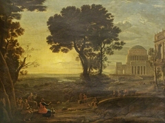 Procession to the Temple of Apollo at Delos (after Claude Lorrain) by John Plimmer