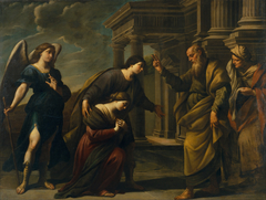Raguel's Blessing of her Daughter Sarah before Leaving Ecbatana with Tobias by Andrea Vaccaro