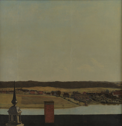 Roof Ridge of Frederiksborg Castle with View of Lake, Town and Forrest