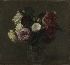 Roses in a Vase by Henri Fantin-Latour