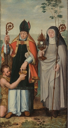 Saint Clare and Saint Martin of Tours by anonymous painter