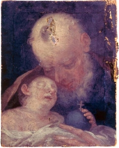 Saint Joseph and Child by Vittoria Ligari