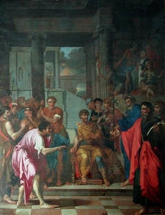 Saint-Paul blinds the prophet Barjesu and converts the proconsul Serge. by Nicolas-Pierre Loir