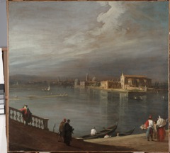 San Cristoforo, San Michele, and Murano from the Fondamenta Nuove, Venice by Canaletto