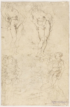 Schetsen van de dochters van Cecrops by Peter Paul Rubens