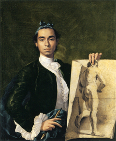Self-portrait Holding an Academic Study by Luis Egidio Meléndez