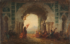 Sérail à Constantinople, la danse de l'almée by Félix Ziem