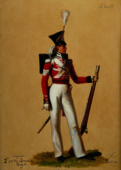 Sergeant Alexander Jameson (b. 1811), 2nd (or the Queen's Royal) Regiment of Foot by Alexandre-Jean Dubois-Drahonet