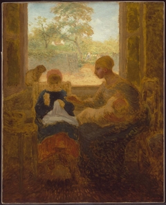 Sewing Lesson by Jean-François Millet