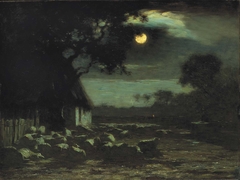 Sheepyard, Moonlight